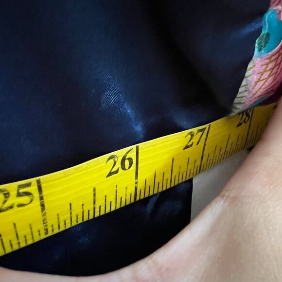 Oriental Village Silk Collection Blue Floral Kimono Robe Silk Loungewear OS - Picture 5 of 5